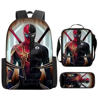 Spider Man Children's Backpack Three-Piece Set