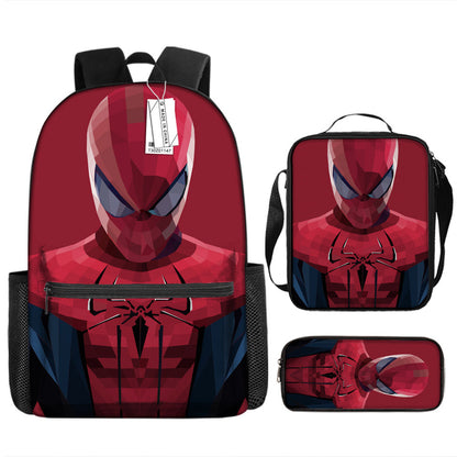 Spider Man Children's Backpack Three-Piece Set