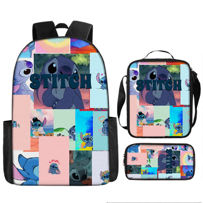 Stitch Children's Backpack Three-Piece Set