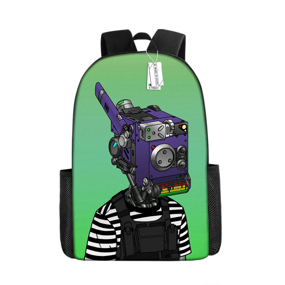 Skibidi Toilet Titan ClockMan TV Man Children's Backpack