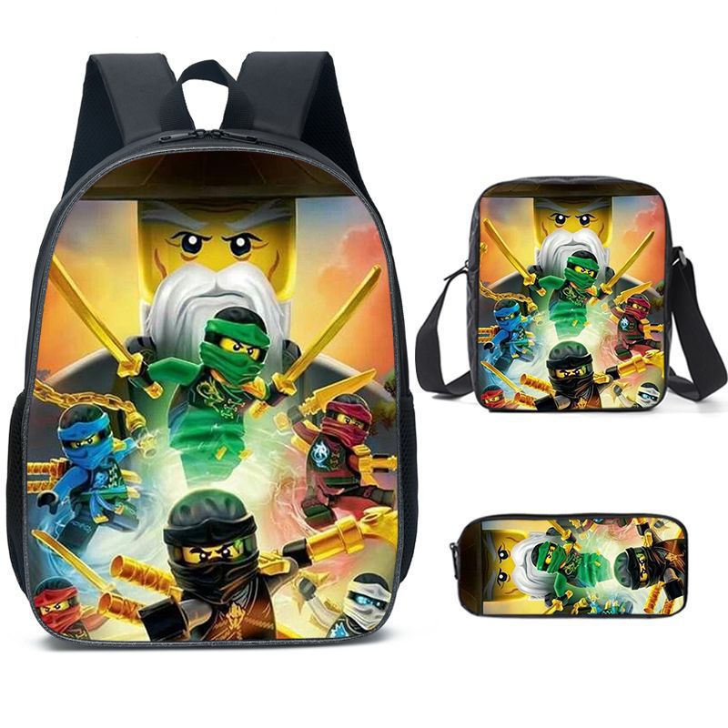 Ninjago Children's Backpack Three-Piece Set