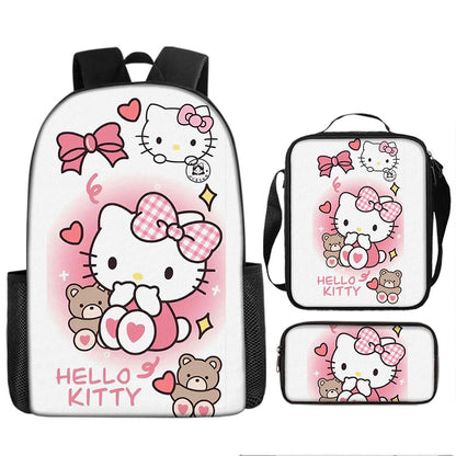 Hello Kitty Children's Backpack Three-Piece Set