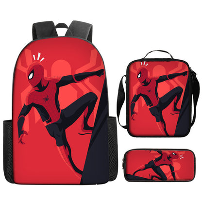 Spider Man Children's Backpack Three-Piece Set