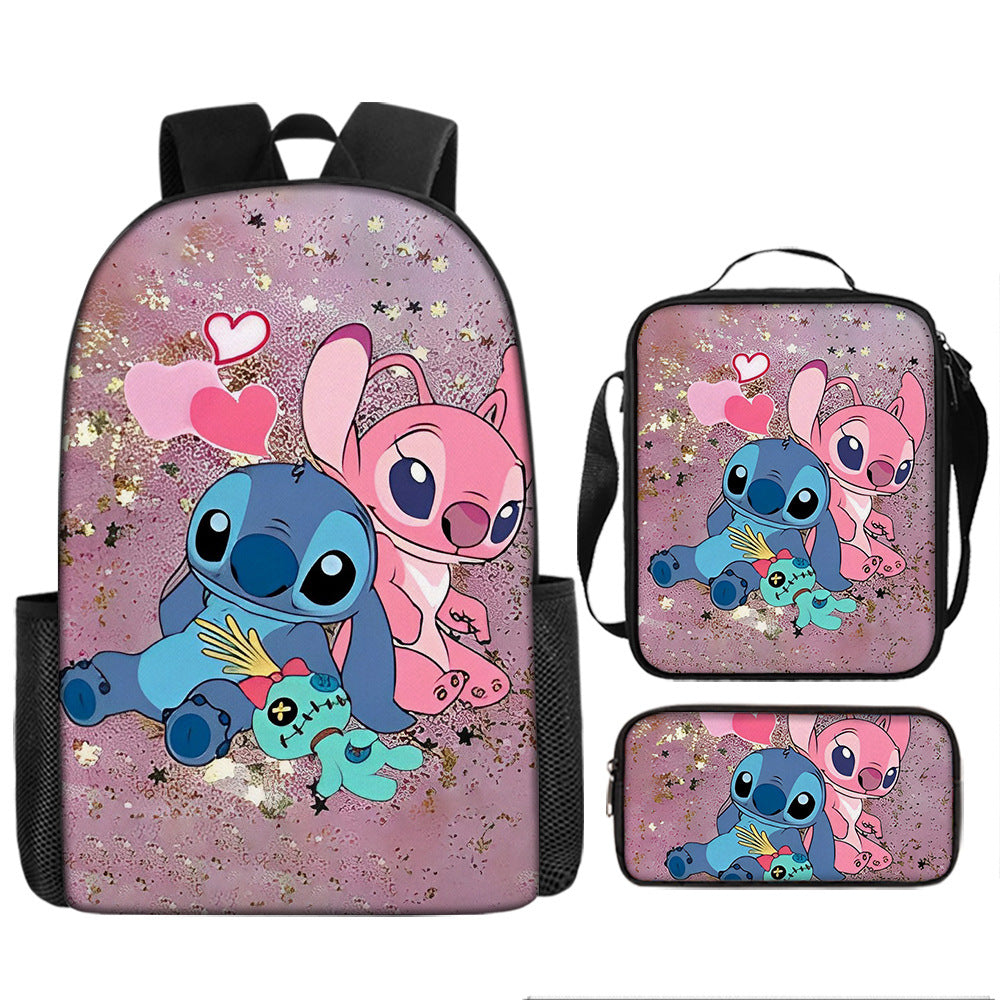 Stitch Children's Backpack Three-Piece Set