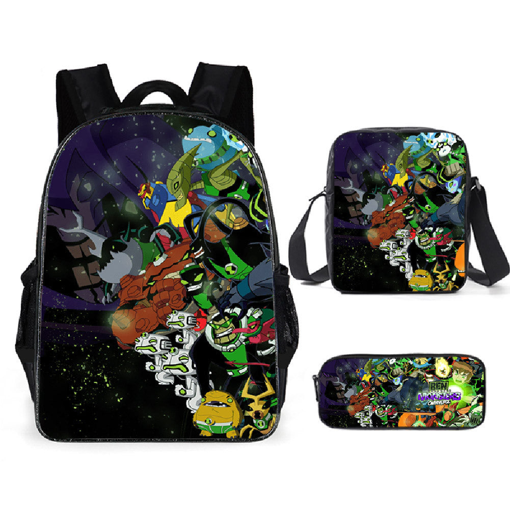 Ben 10 Children's Backpack Three-Piece Set