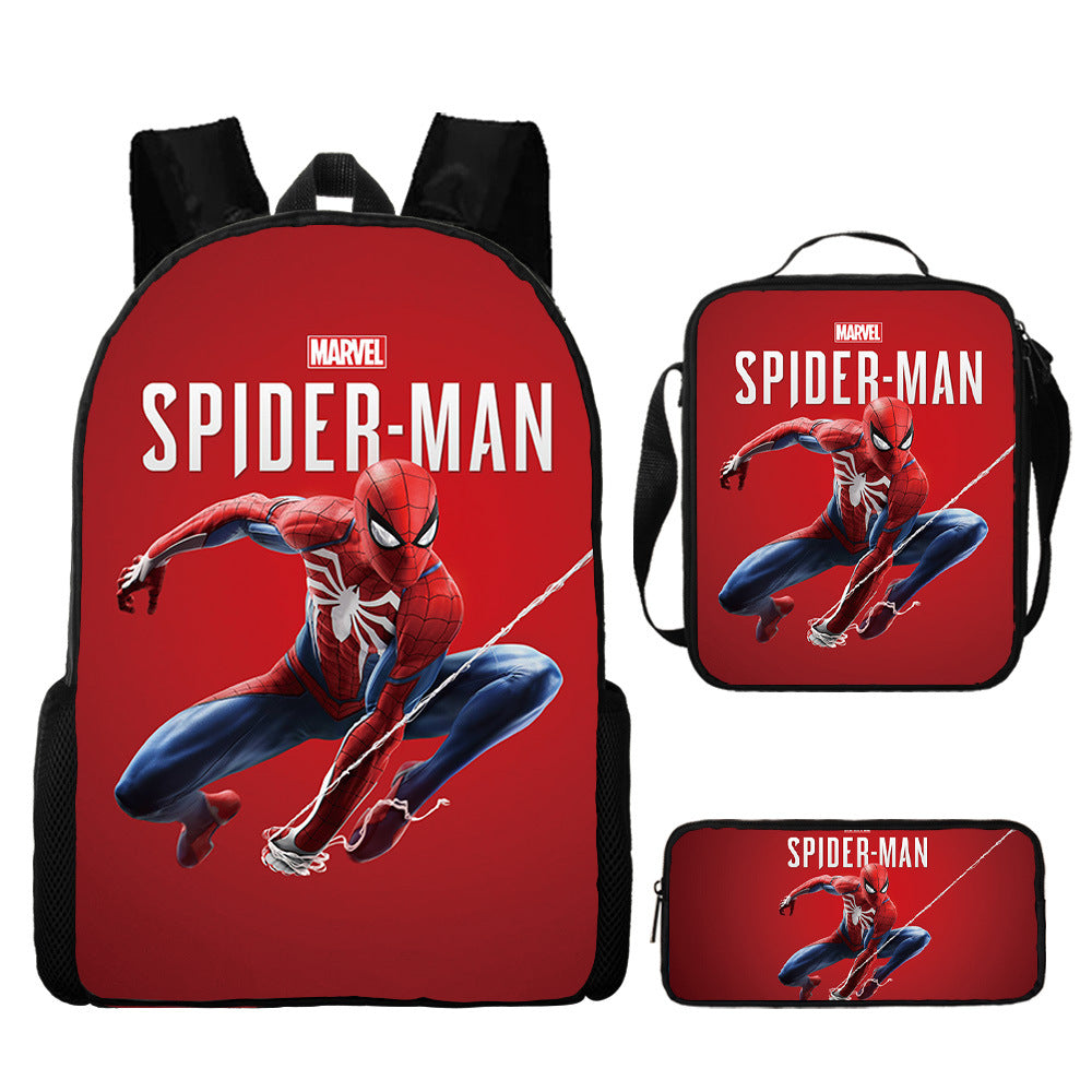 Spider Man Children's Backpack Three-Piece Set