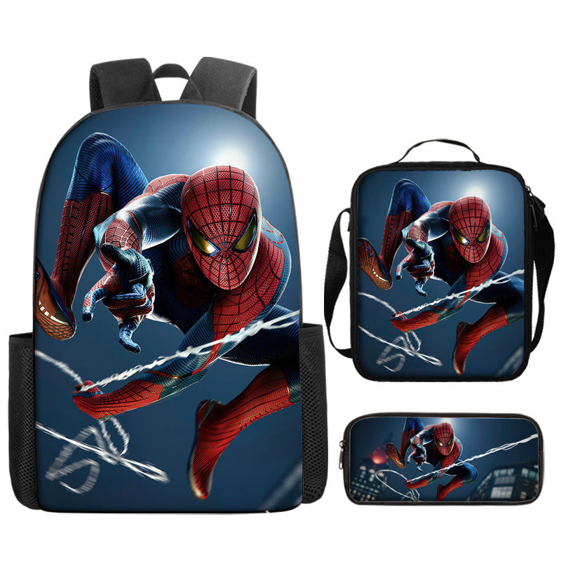 Spider Man Children's Backpack Three-Piece Set