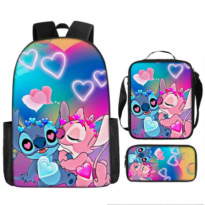 Stitch Children's Backpack Three-Piece Set