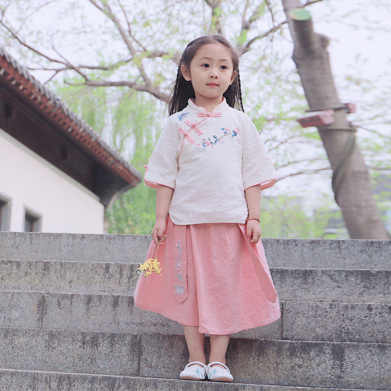 Girls' Chinese Hanfu Clothing Set