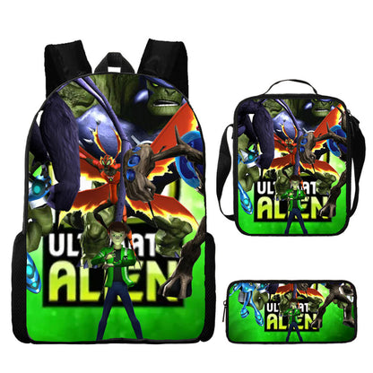 Ben 10 Children's Backpack Three-Piece Set