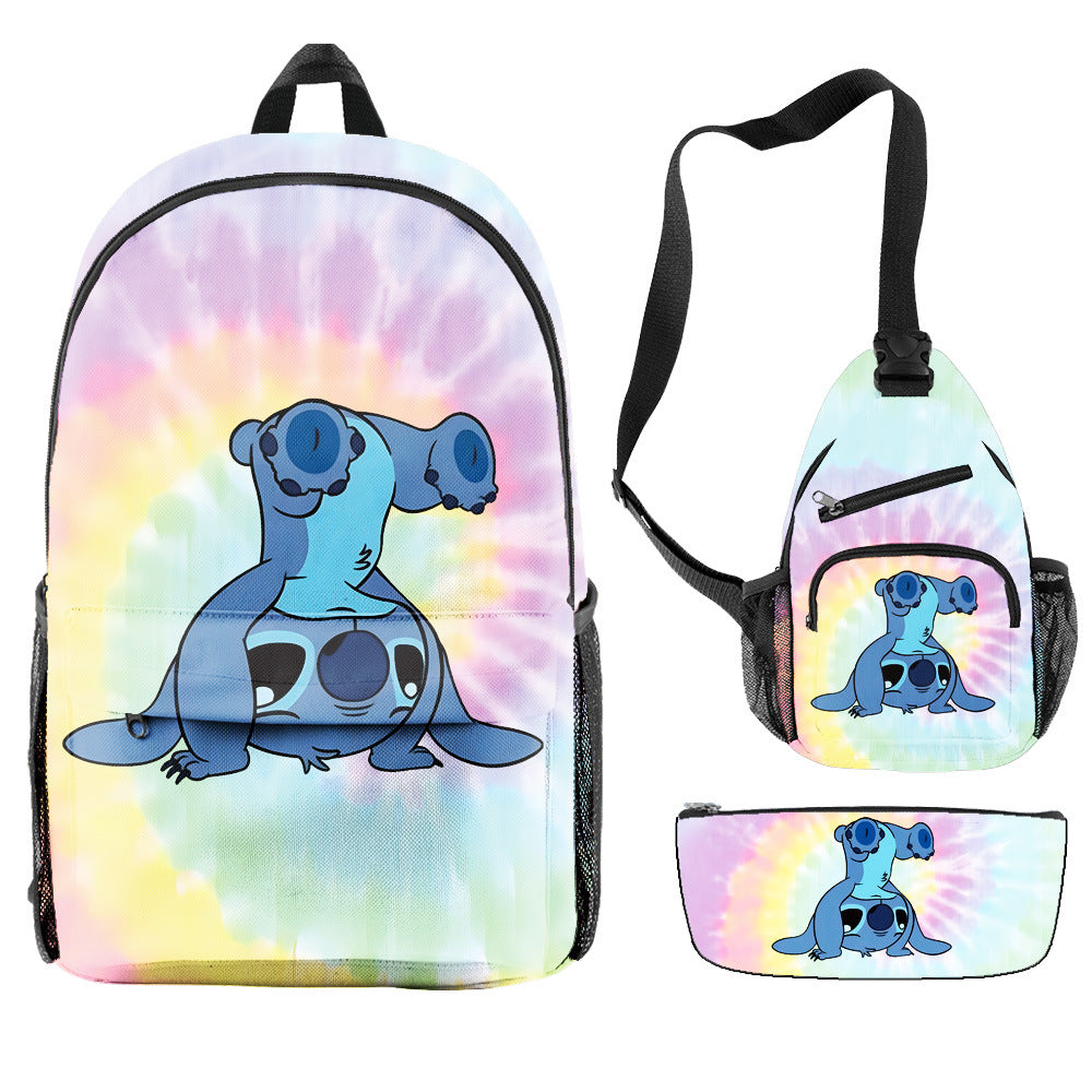 Stitch Children's Backpack Three-Piece Set