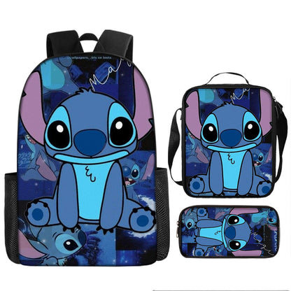 Stitch Children's Backpack Three-Piece Set