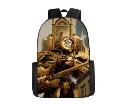 Skibidi Toilet Titan ClockMan TV Man Children's Backpack