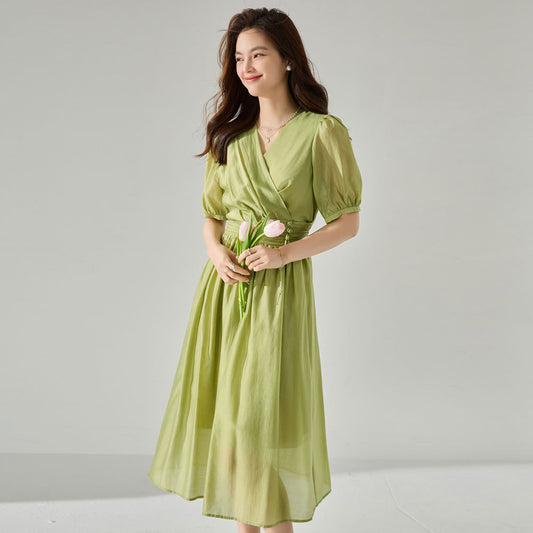 Heritage Soft Tencel Cinched Waist Dress