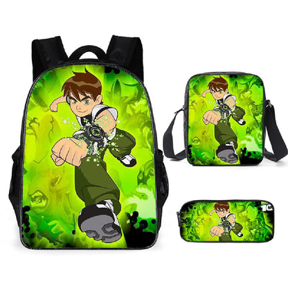 Ben 10 Children's Backpack Three-Piece Set