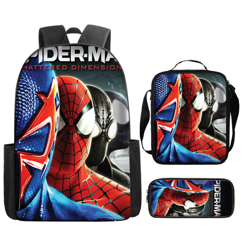 Spider Man Children's Backpack Three-Piece Set