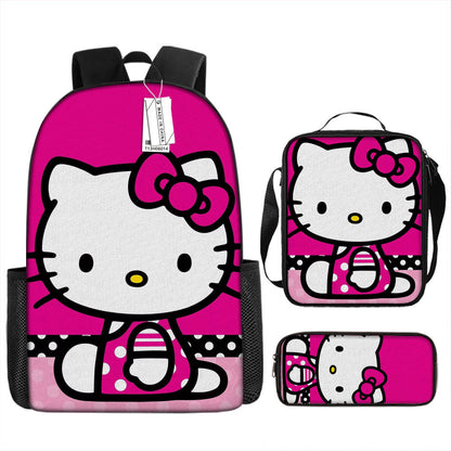 Hello Kitty Children's Backpack Three-Piece Set