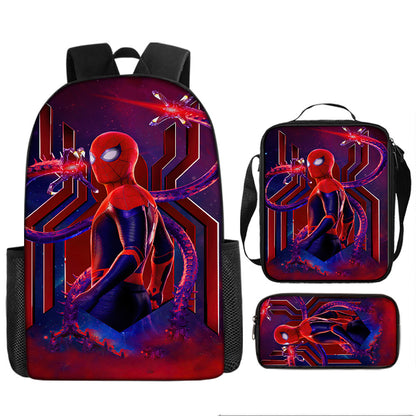 Spider Man Children's Backpack Three-Piece Set