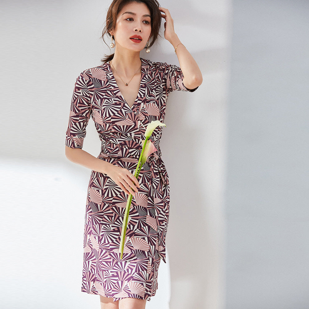 Chic Print Bodycon Dress