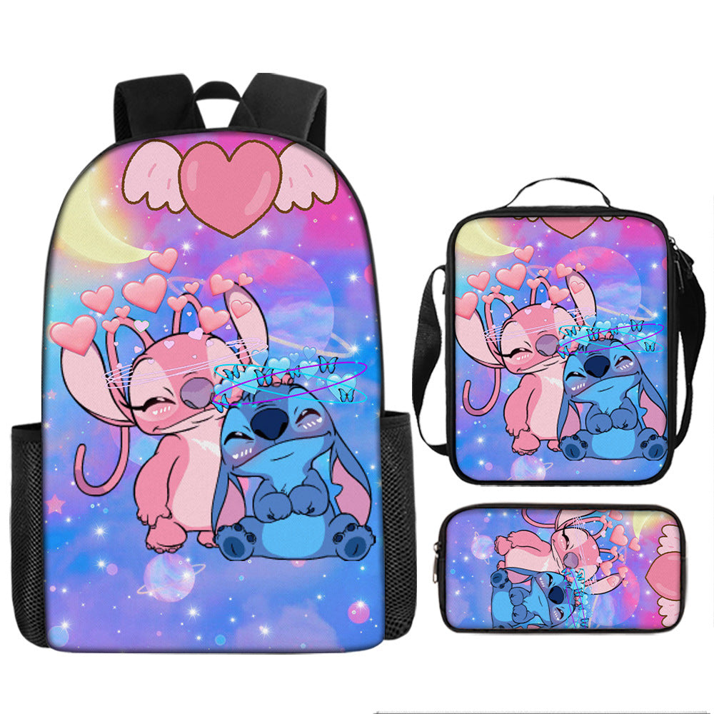 Stitch Children's Backpack Three-Piece Set