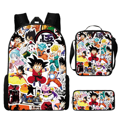 Dragon Ball Children's Backpack Three-Piece Set