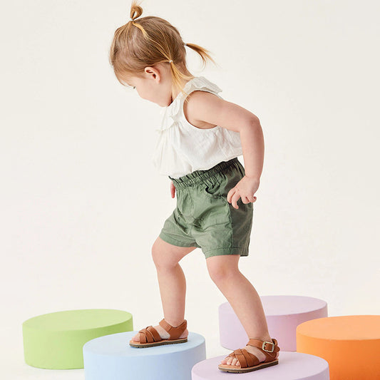 Solid Color Pure Cotton Kids' Shorts