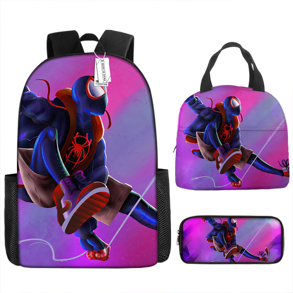 Spider Man Children's Backpack Three-Piece Set