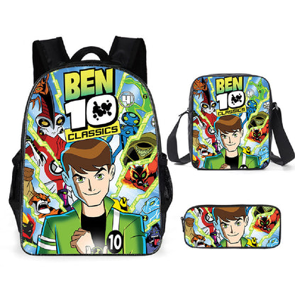 Ben 10 Children's Backpack Three-Piece Set