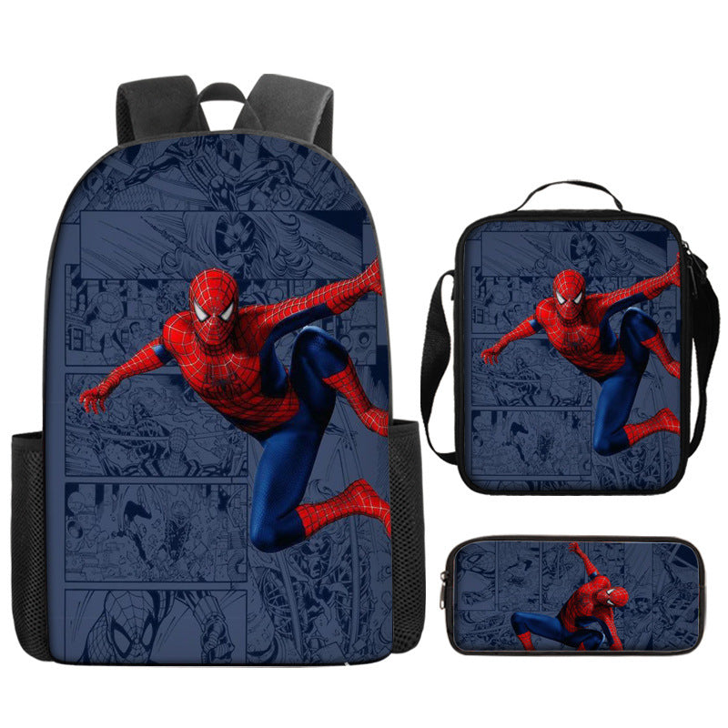 Spider Man Children's Backpack Three-Piece Set