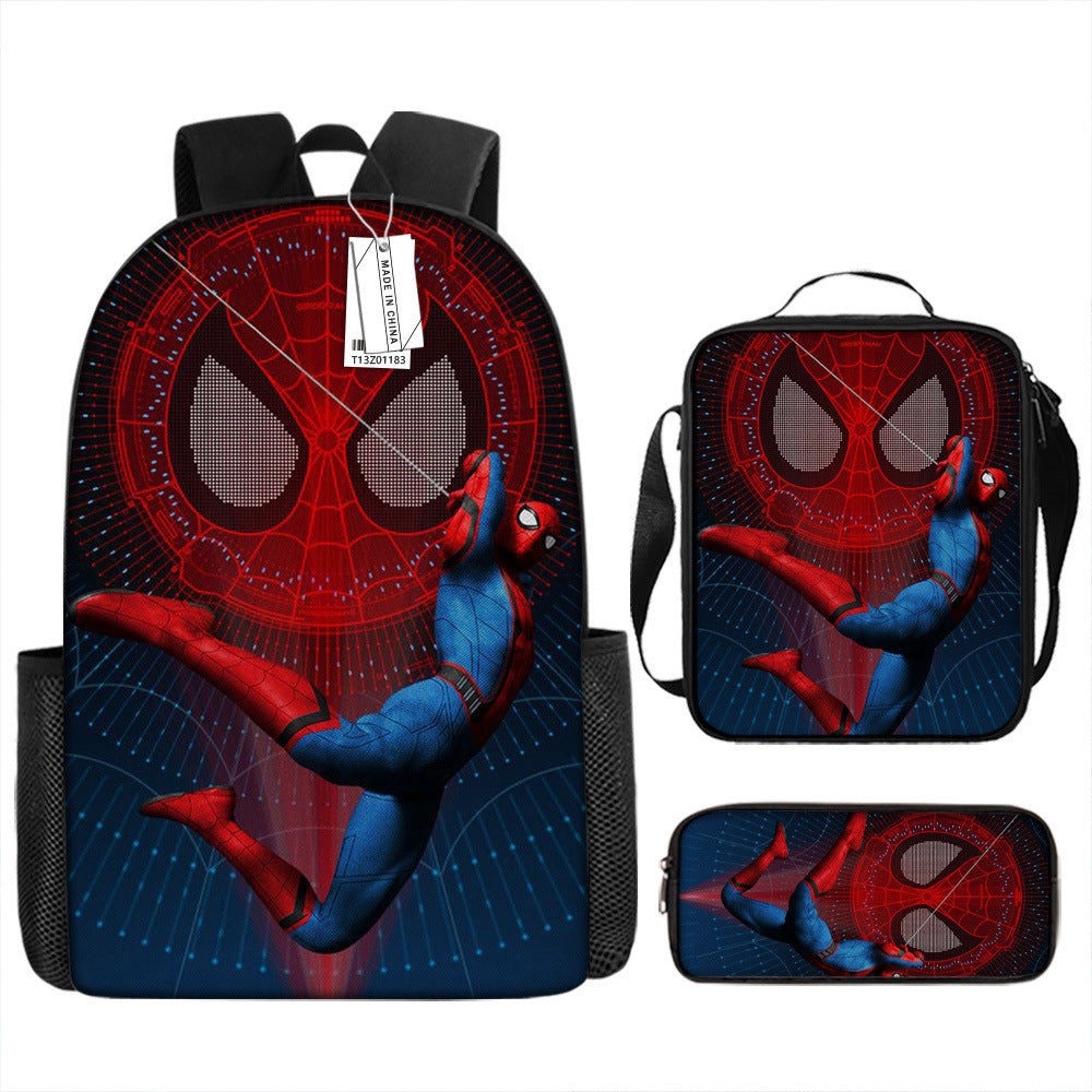 Spider Man Children's Backpack Three-Piece Set