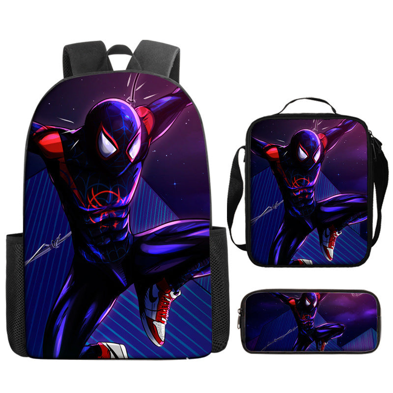 Spider Man Children's Backpack Three-Piece Set