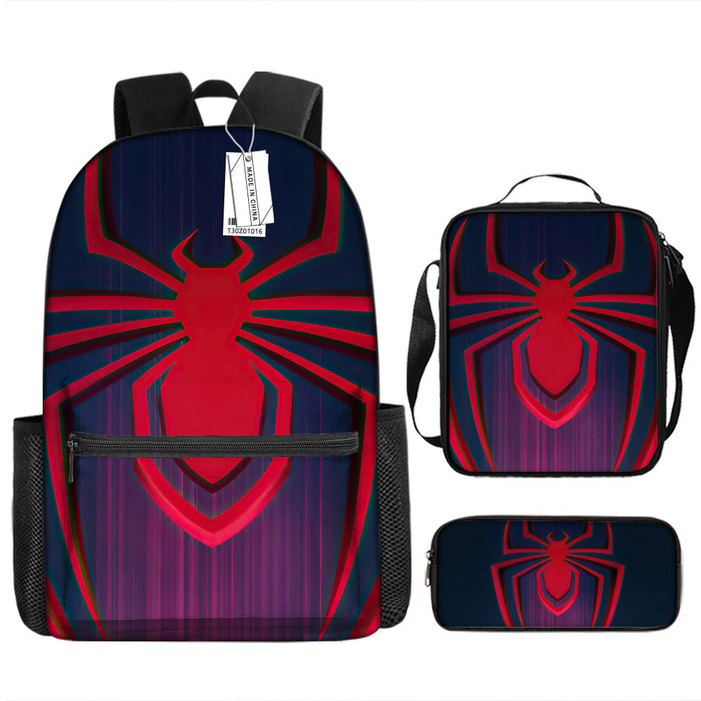 Spider Man Children's Backpack Three-Piece Set