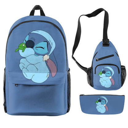 Stitch Children's Backpack Three-Piece Set