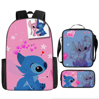 Stitch Children's Backpack Three-Piece Set