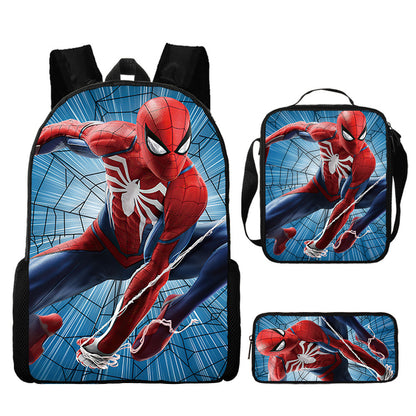 Spider Man Children's Backpack Three-Piece Set