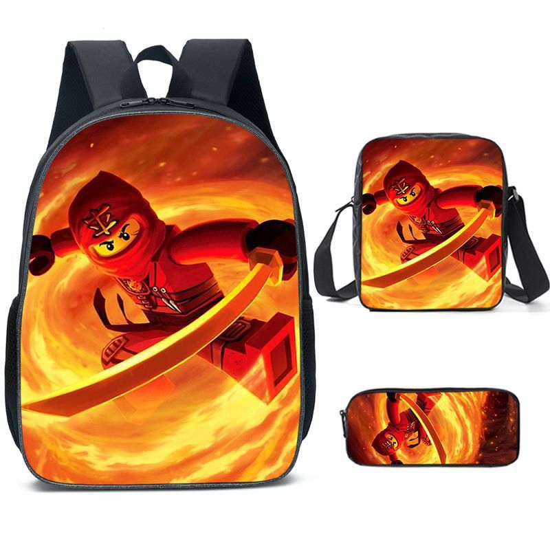 Ninjago Children's Backpack Three-Piece Set