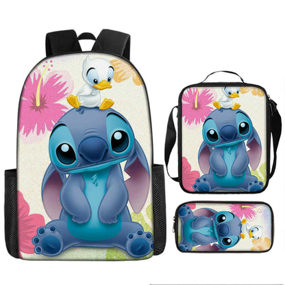 Stitch Children's Backpack Three-Piece Set