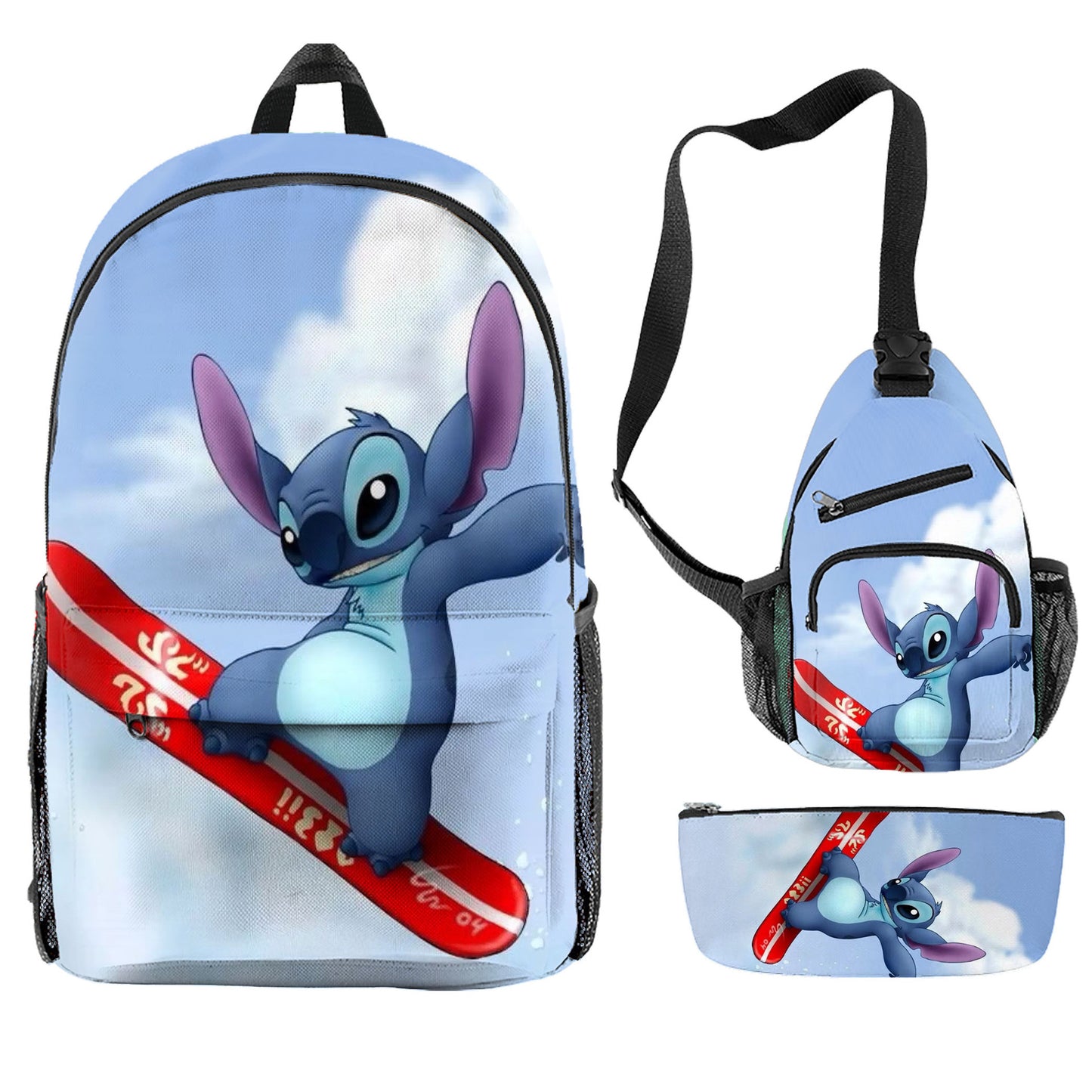 Stitch Children's Backpack Three-Piece Set