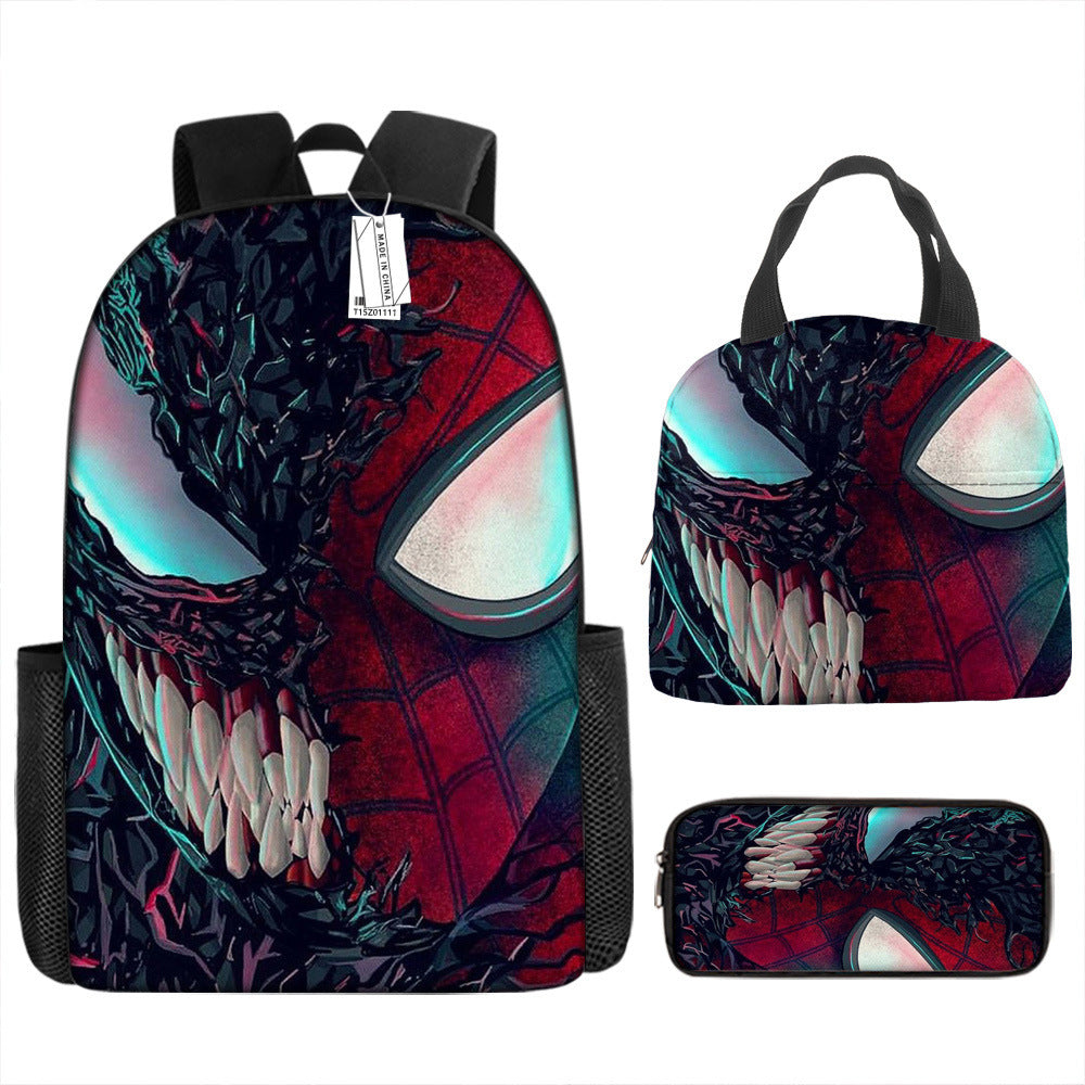 Spider Man Children's Backpack Three-Piece Set