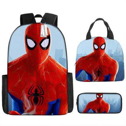 Spider Man Children's Backpack Three-Piece Set