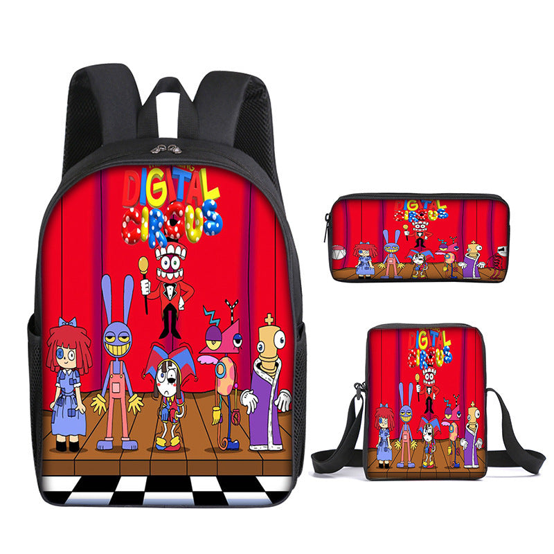 THE AMAZING DIGITAL CIRCUS Children's Backpack Three-Piece Set