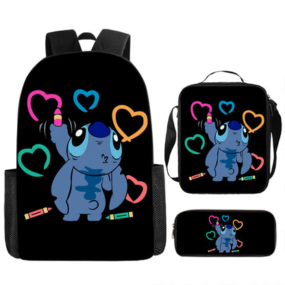 Stitch Children's Backpack Three-Piece Set