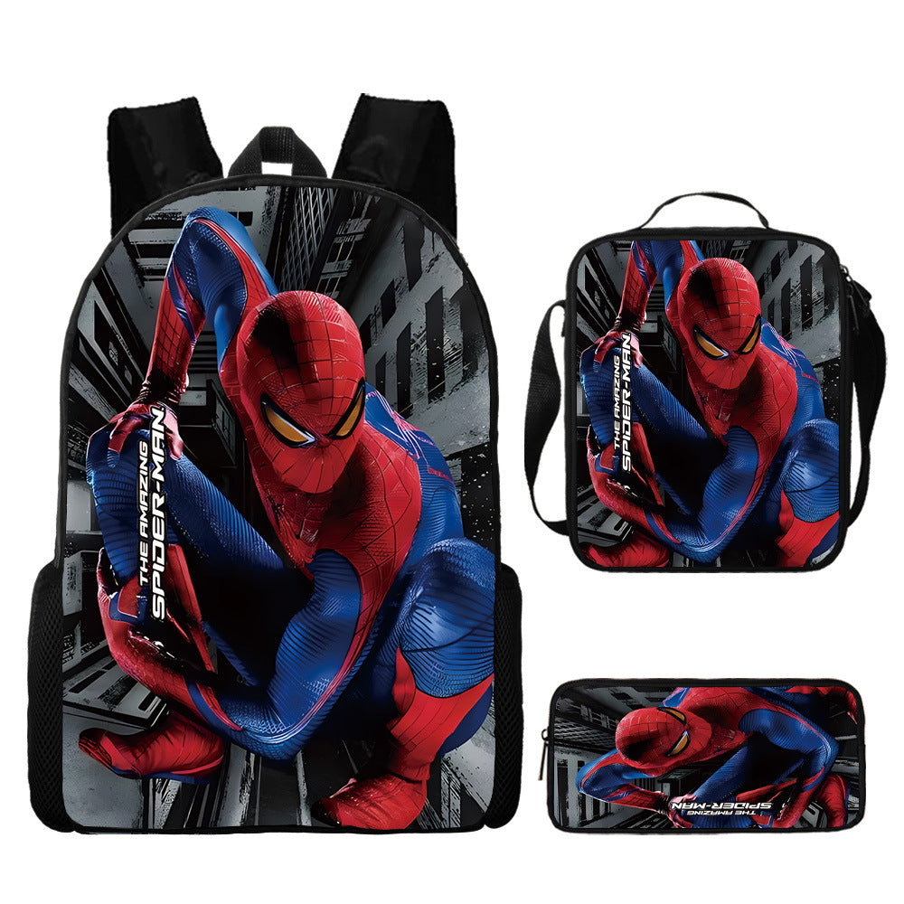 Spider Man Children's Backpack Three-Piece Set