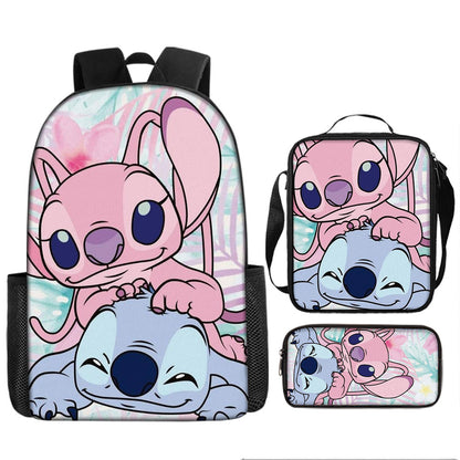 Stitch Children's Backpack Three-Piece Set
