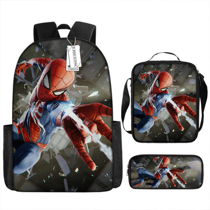 Spider Man Children's Backpack Three-Piece Set