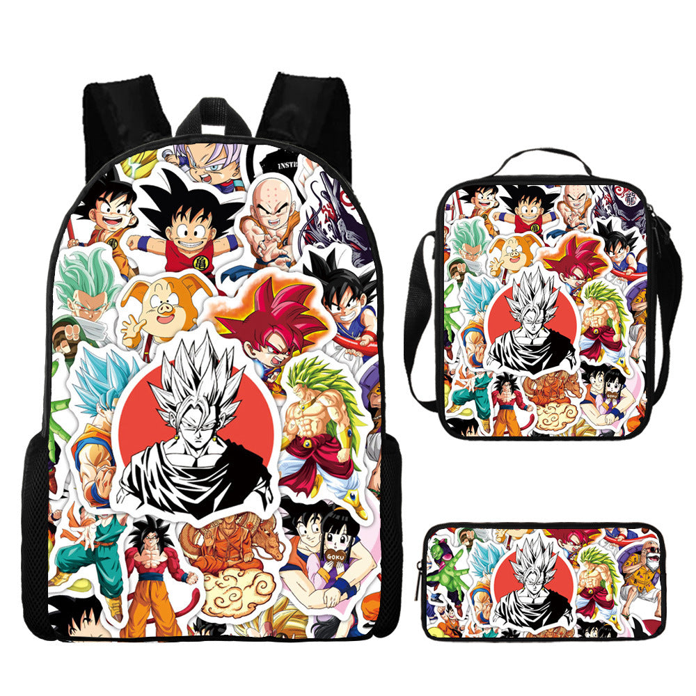 Dragon Ball Children's Backpack Three-Piece Set