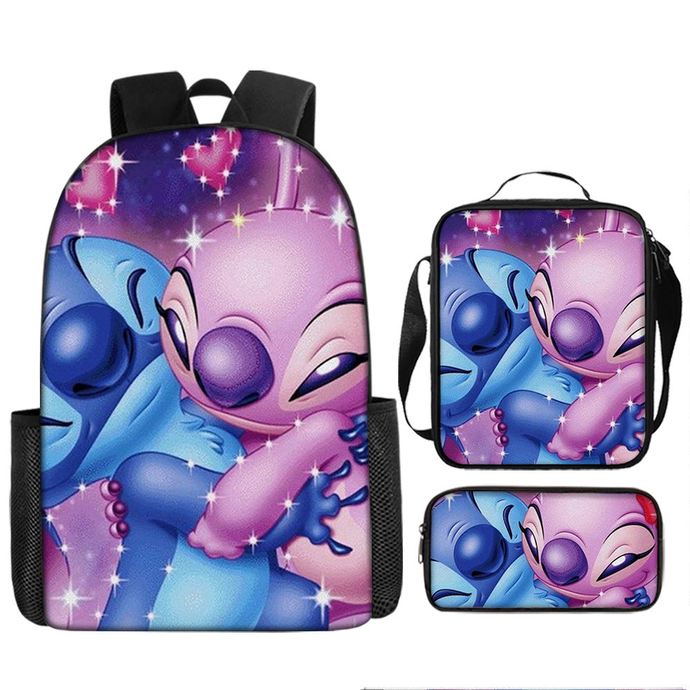 Stitch Children's Backpack Three-Piece Set