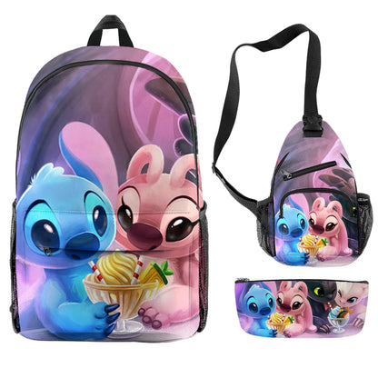 Stitch Children's Backpack Three-Piece Set