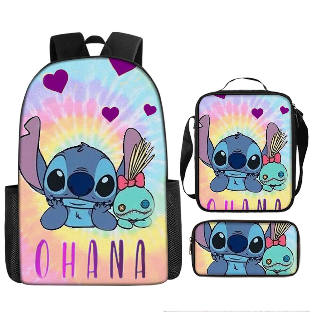 Stitch Children's Backpack Three-Piece Set