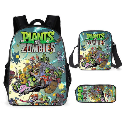 Plants vs. Zombies Children's Backpack Three-Piece Set